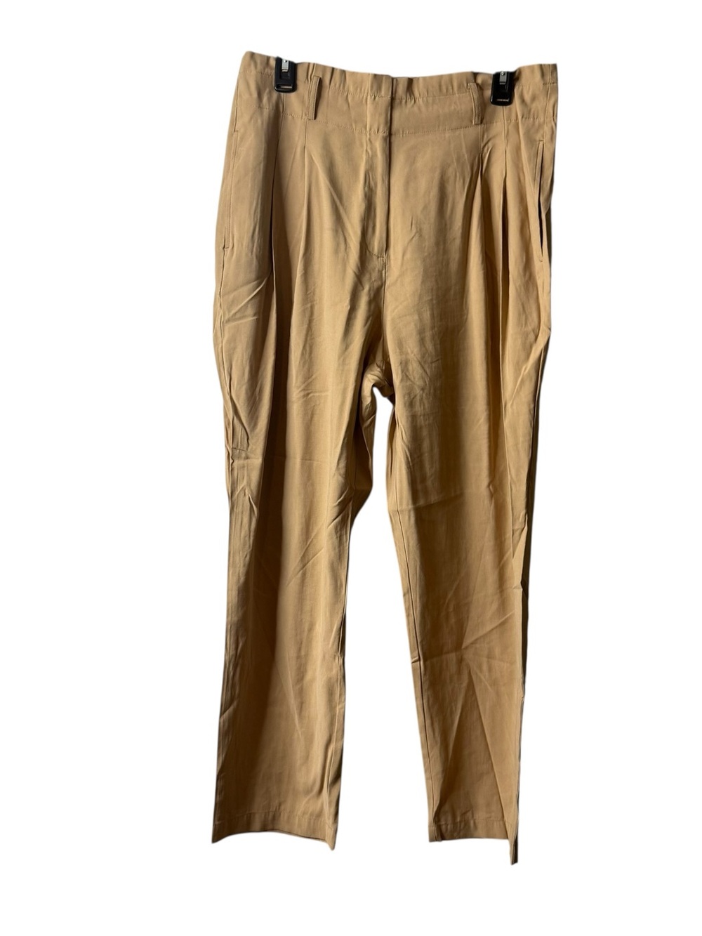 Ann Taylor Camel Brown Paperbag Waist Straight Bootcut Pants